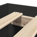 Miniatyrbilde 10 av 11: vidaXL Sengeramme svart 75x190 cm konstruert tre