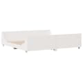 Miniatyrbilde 3 av 10: vidaXL Sengeramme med madrass hvit 200x200 cm heltre furu