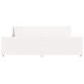 Miniatyrbilde 5 av 10: vidaXL Sengeramme med madrass hvit 200x200 cm heltre furu