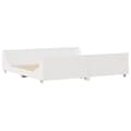Miniatyrbilde 7 av 10: vidaXL Sengeramme med madrass hvit 200x200 cm heltre furu