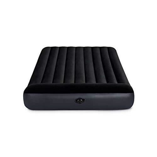 INTEX 64143 uppblåsbar bäddmadrass, svart, 1,52 m x 2,03 m x 25 cm 64143