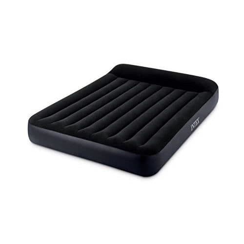 INTEX 64143 uppblåsbar bäddmadrass, svart, 1,52 m x 2,03 m x 25 cm 64143