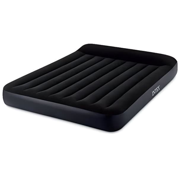 INTEX 64143 uppblåsbar bäddmadrass, svart, 1,52 m x 2,03 m x 25 cm 64143
