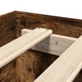 Miniatyrbilde 10 av 11: vidaXL Sengeramme med hodegavl røkt eik 75x190 cm konstruert tre