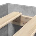 Miniatyrbilde 10 av 11: vidaXL Sengeramme betonggrå 75x190 cm konstruert tre