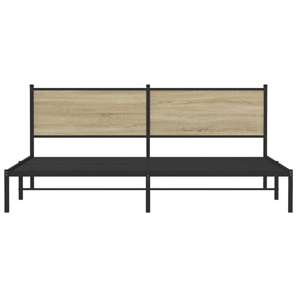 vidaXL sengeramme uden madras 193x203 cm metal sonoma-eg