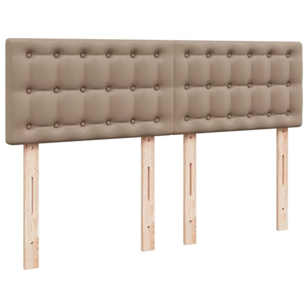 vidaXL Jenkkisänky patjalla Cappuccino 140x190 cm keinonahka