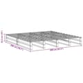Pikkukuva 10 / 10: vidaXL Sängynrunko ilman patjaa valkoinen 200x200 cm täysi mänty