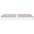 Miniatyrbilde 6 av 10: vidaXL Sengeramme med madrass hvit 200x200 cm heltre furu