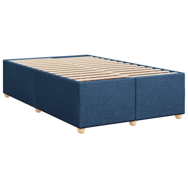 vidaXL sengeramme 120x190 cm stof blå