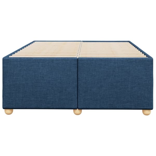 vidaXL sengeramme 120x190 cm stof blå