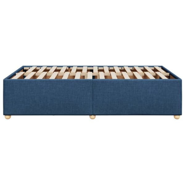 vidaXL sengeramme 120x190 cm stof blå