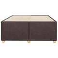 Miniatyrbilde 5 av 10: vidaXL Sengeramme mørkebrun 120x190 cm stoff