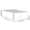 Miniatyrbilde 10 av 10: vidaXL Sengeramme mørkebrun 120x190 cm stoff