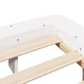 Miniatyrbilde 8 av 10: vidaXL Sengeramme med madrass hvit 200x200 cm heltre furu