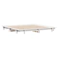Miniatyrbilde 1 av 10: vidaXL Sengeramme med madrass hvit 200x200 cm heltre furu