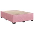 Pikkukuva 6 / 11: vidaXL Jenkkisänky patjalla pinkki 140x190 cm sametti