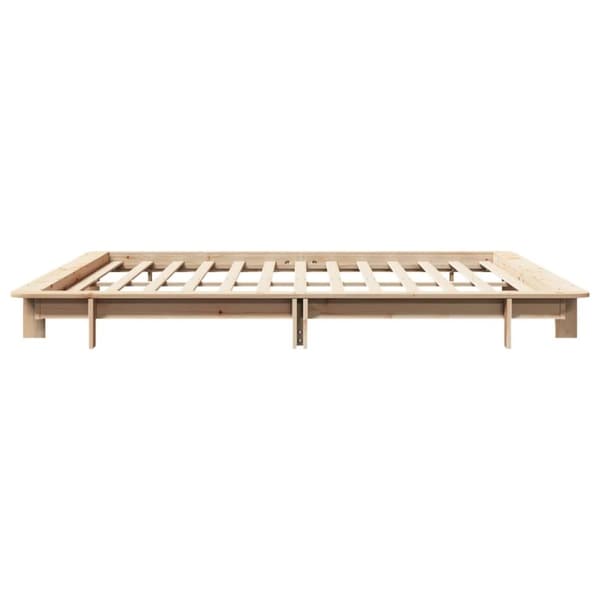 vidaXL Sänky ilman patjaa 200x200 cm täysi mänty