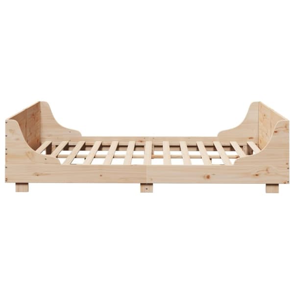 vidaXL Sengeramme uten madrass hvit 135x190 cm heltre furu