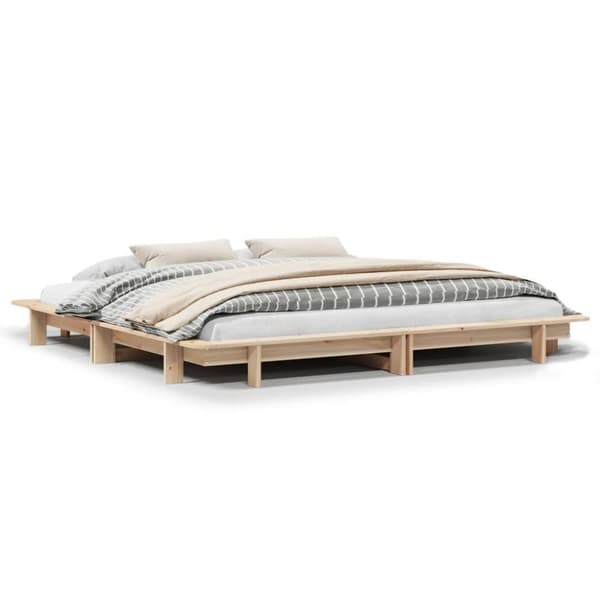 vidaXL Sengeramme uten madrass 180x200 cm heltre furu