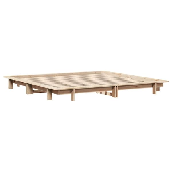 vidaXL Sengeramme uten madrass 180x200 cm heltre furu