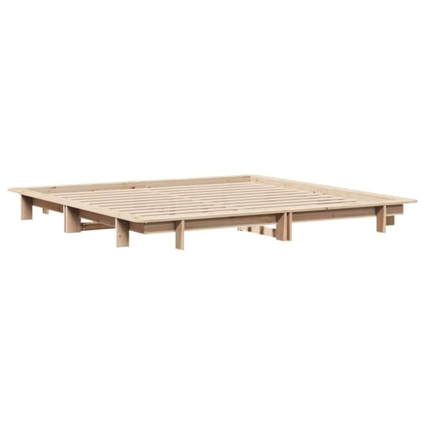 vidaXL Sengeramme uten madrass 180x200 cm heltre furu