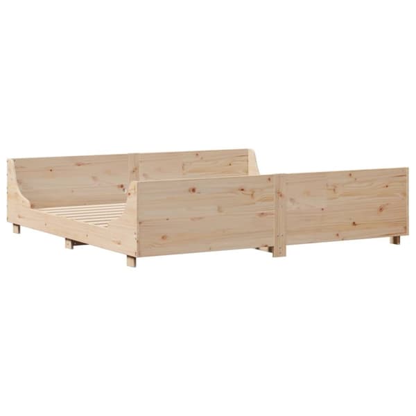 vidaXL Sengeramme uten madrass 180x200 cm heltre furu