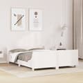 Miniatyrbilde 4 av 10: vidaXL Sengeramme uten madrass hvit 160x200 cm heltre furu