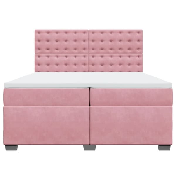 vidaXL Jenkkisänky patjalla pinkki 200x200 cm kangas