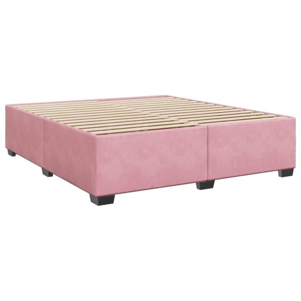 vidaXL Jenkkisänky patjalla pinkki 200x200 cm kangas