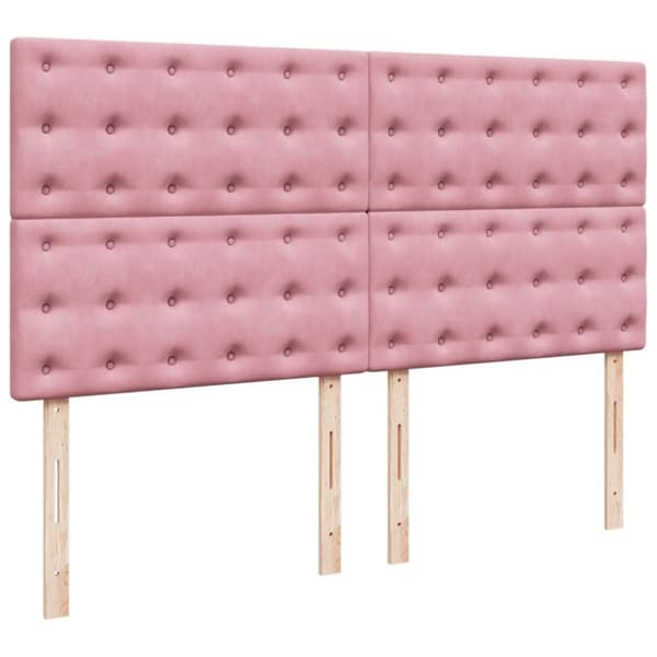 vidaXL Jenkkisänky patjalla pinkki 200x200 cm kangas