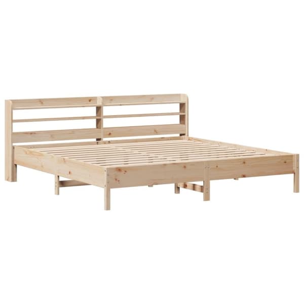 vidaXL sengeramme uden madras 200x200 cm massivt fyrretræ