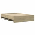 Miniatyrbillede 8 af 11: vidaXL sengestel 120x200 cm konstrueret træ sonoma-eg