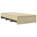 Miniatyrbilde 8 av 11: vidaXL Sengeramme uten madrass sonoma eik 100x200 cm konstruert tre