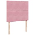 Miniatyrbilde 9 av 11: vidaXL Seng med madrass boksfjær rosa 120x200 cm fløyel