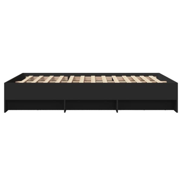 vidaXL Sengeramme svart 120x200 cm konstruert tre