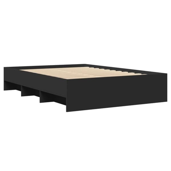 vidaXL Sengeramme svart 120x200 cm konstruert tre