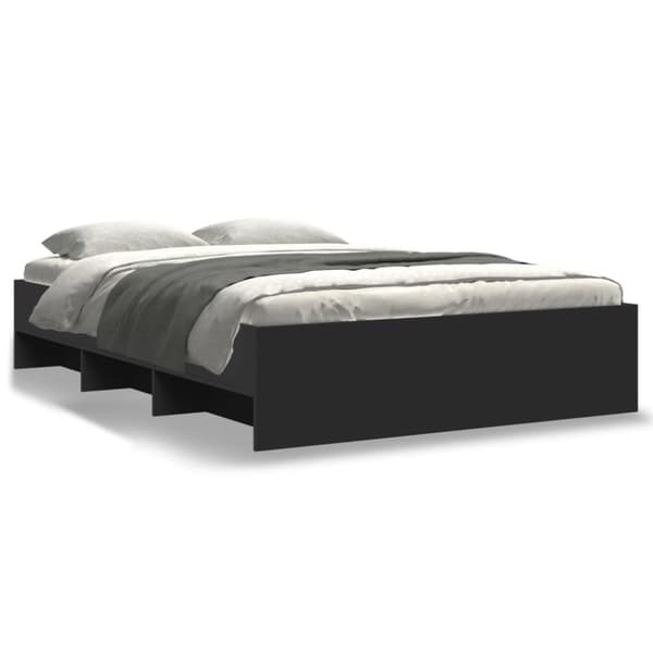 vidaXL Sengeramme svart 120x200 cm konstruert tre
