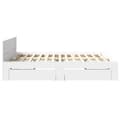 Miniatyrbilde 7 av 11: vidaXL Sengeramme med hodegavl hvit 180x200 cm konstruert tre
