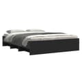 Miniatyrbilde 5 av 11: vidaXL Sengeramme uten madrass svart 160x200 cm konstruert tre