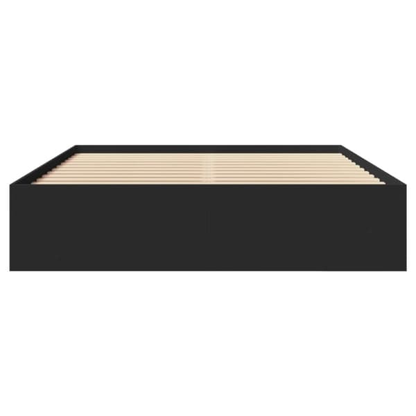 vidaXL Sengeramme uten madrass svart 160x200 cm konstruert tre