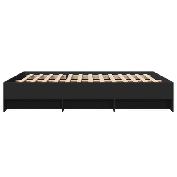 vidaXL Sengeramme uten madrass svart 160x200 cm konstruert tre