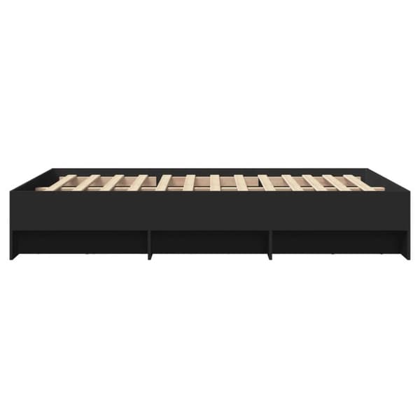 vidaXL Sengeramme svart 140x200 cm konstruert tre