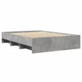 Miniatyrbilde 3 av 11: vidaXL Sengeramme betonggrå 120x200 cm konstruert tre
