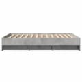 Miniatyrbilde 7 av 11: vidaXL Sengeramme betonggrå 120x200 cm konstruert tre