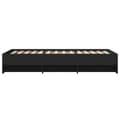 Miniatyrbilde 7 av 11: vidaXL Sengeramme svart 90x200 cm konstruert tre