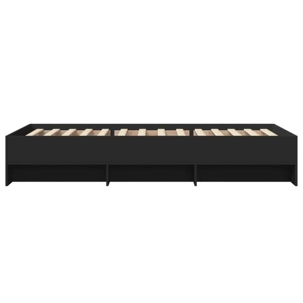 vidaXL Sengeramme svart 90x200 cm konstruert tre