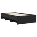 Miniatyrbilde 8 av 11: vidaXL Sengeramme svart 90x200 cm konstruert tre