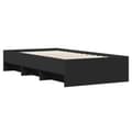 Miniatyrbilde 1 av 11: vidaXL Sengeramme svart 90x200 cm konstruert tre