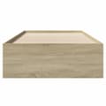 Miniatyrbilde 6 av 11: vidaXL Sengeramme uten madrass sonoma eik 75x190 cm konstruert tre